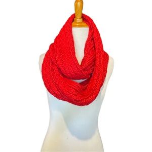 NWT Aeropostale Red Cable Knit Infinity Scarf Winter Christmas